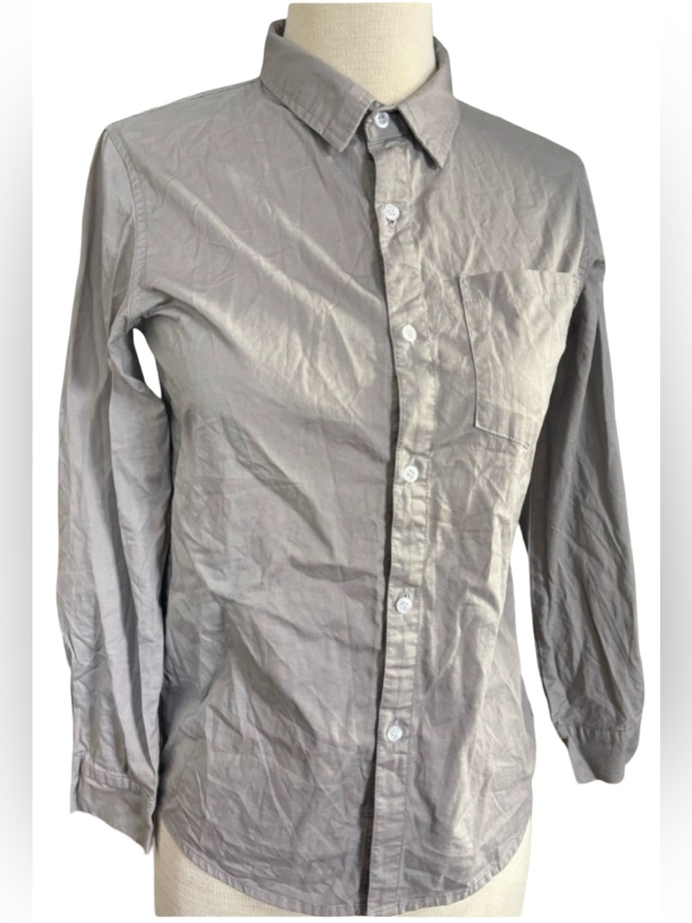 Spring & Gegen Men’s Gray Button-Up Shirt XL | Long Sleeve Casual Dress Shirt